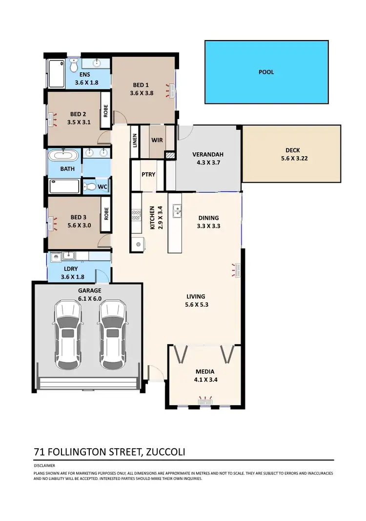 Floorplan of Homely house listing, 71 Follington Street, Zuccoli NT 832
