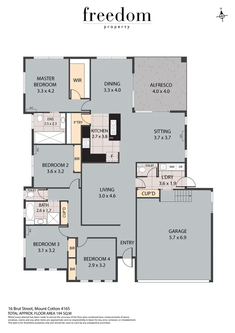 Floorplan of Homely house listing, 16 Brut Street, Mount Cotton QLD 4165