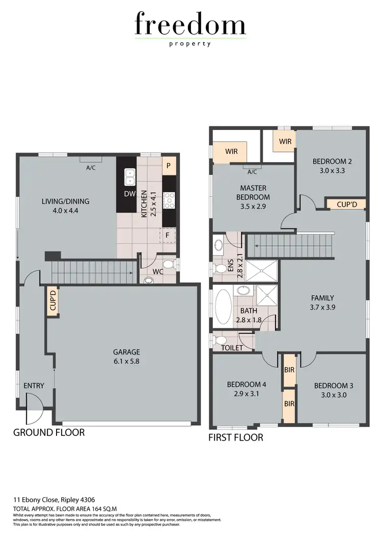 Floorplan of Homely house listing, 11 Ebony Close, Ripley QLD 4306