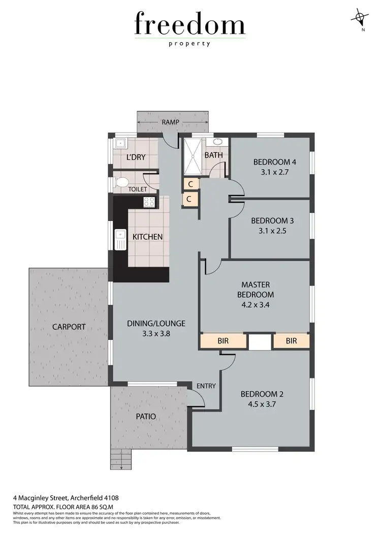 Floorplan of Homely house listing, 4 MacGinley Street, Archerfield QLD 4108
