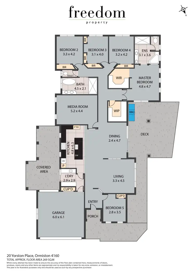 Floorplan of Homely house listing, 20 Yorston Place, Ormiston QLD 4160