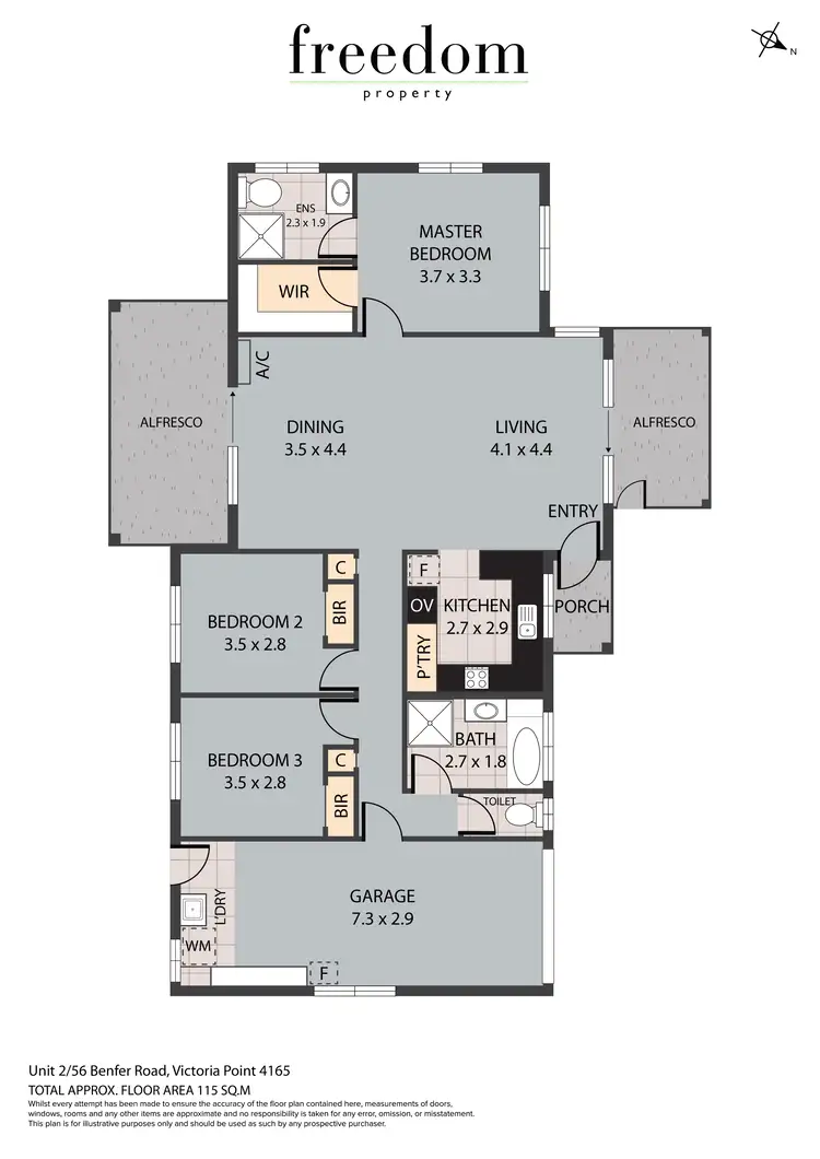 Floorplan of Homely house listing, 2/56 Benfer Road, Victoria Point QLD 4165