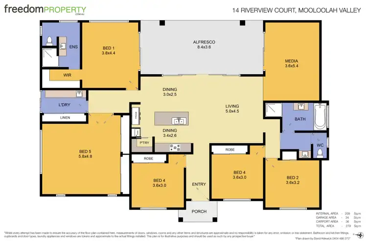 Floorplan of Homely house listing, 14 Riverview Court, Mooloolah Valley QLD 4553