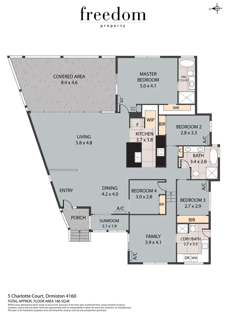 Floorplan of Homely house listing, 5 Charlotte Court, Ormiston QLD 4160
