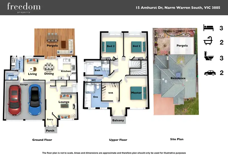 Floorplan of Homely house listing, 15 Amhurst Drive, Narre Warren South VIC 3805