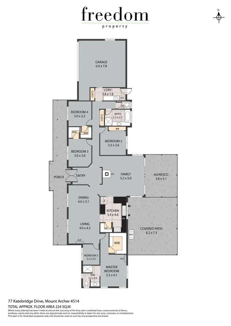 Floorplan of Homely rural property listing, 77 Katebridge Drive, Mount Archer QLD 4514