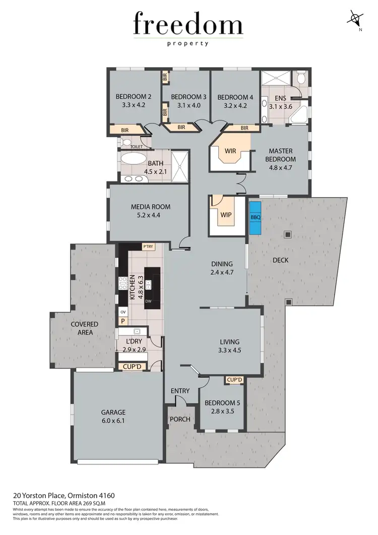 Floorplan of Homely house listing, 20 Yorston Place, Ormiston QLD 4160