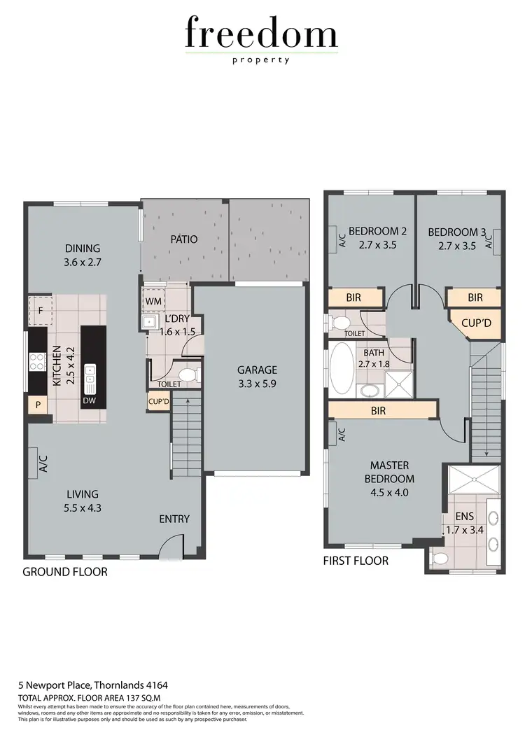 Floorplan of Homely house listing, 5 Newport Place, Thornlands QLD 4164