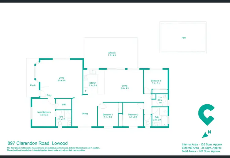 Floorplan of Homely house listing, 897 Clarendon Road, Lowood QLD 4311