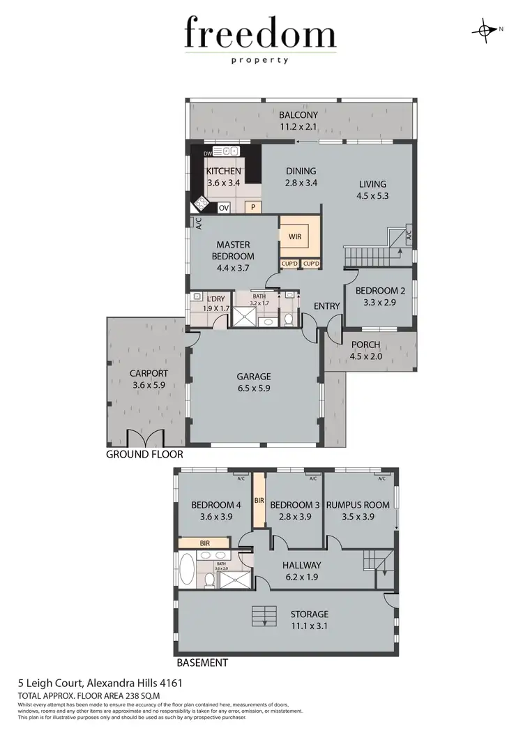 Floorplan of Homely house listing, 5 Leigh Court, Alexandra Hills QLD 4161