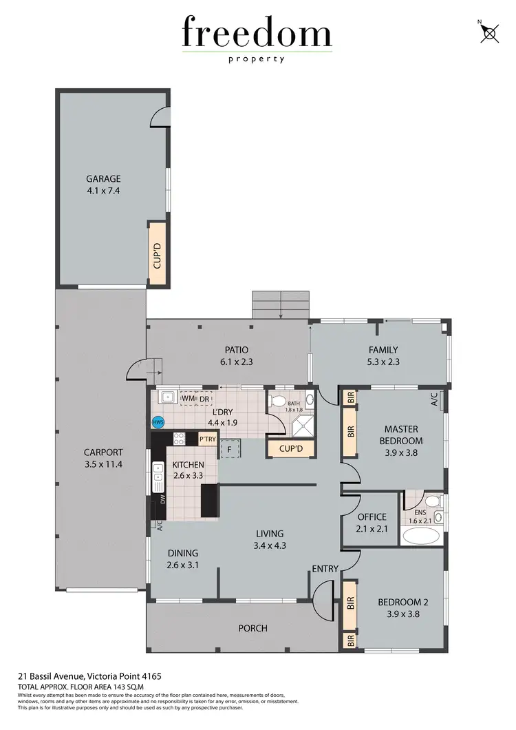 Floorplan of Homely house listing, 21 Bassil Avenue, Victoria Point QLD 4165