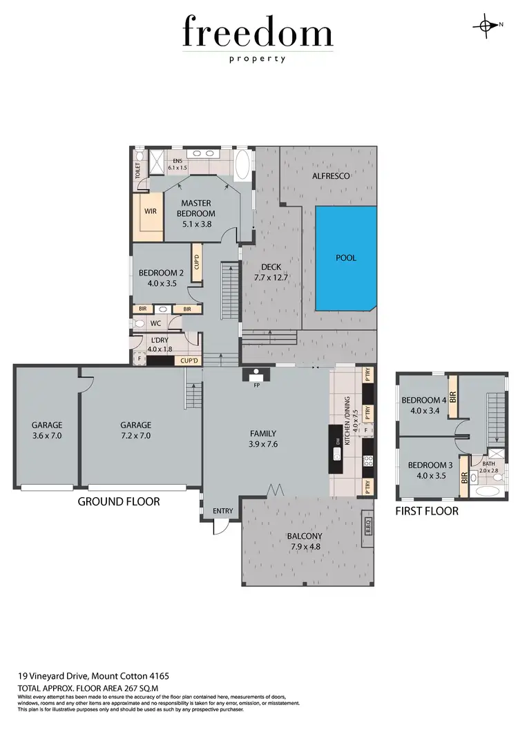 Floorplan of Homely house listing, 19 Vineyard Drive, Mount Cotton QLD 4165