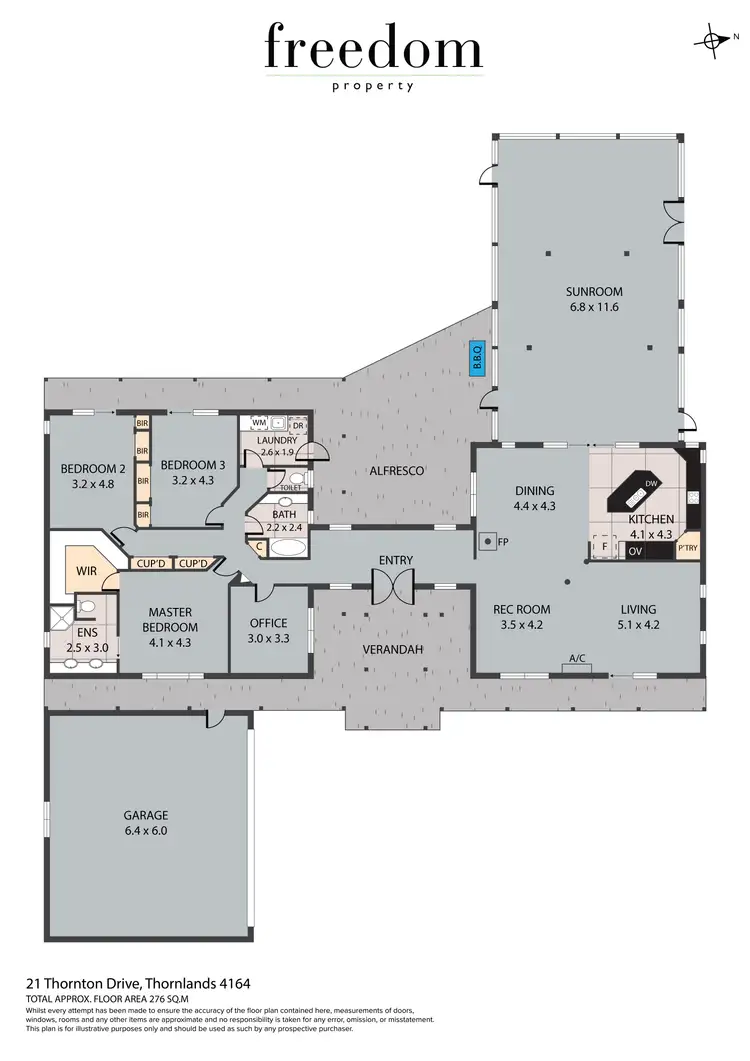 Floorplan of Homely rural property listing, 21 Thornton Drive, Thornlands QLD 4164