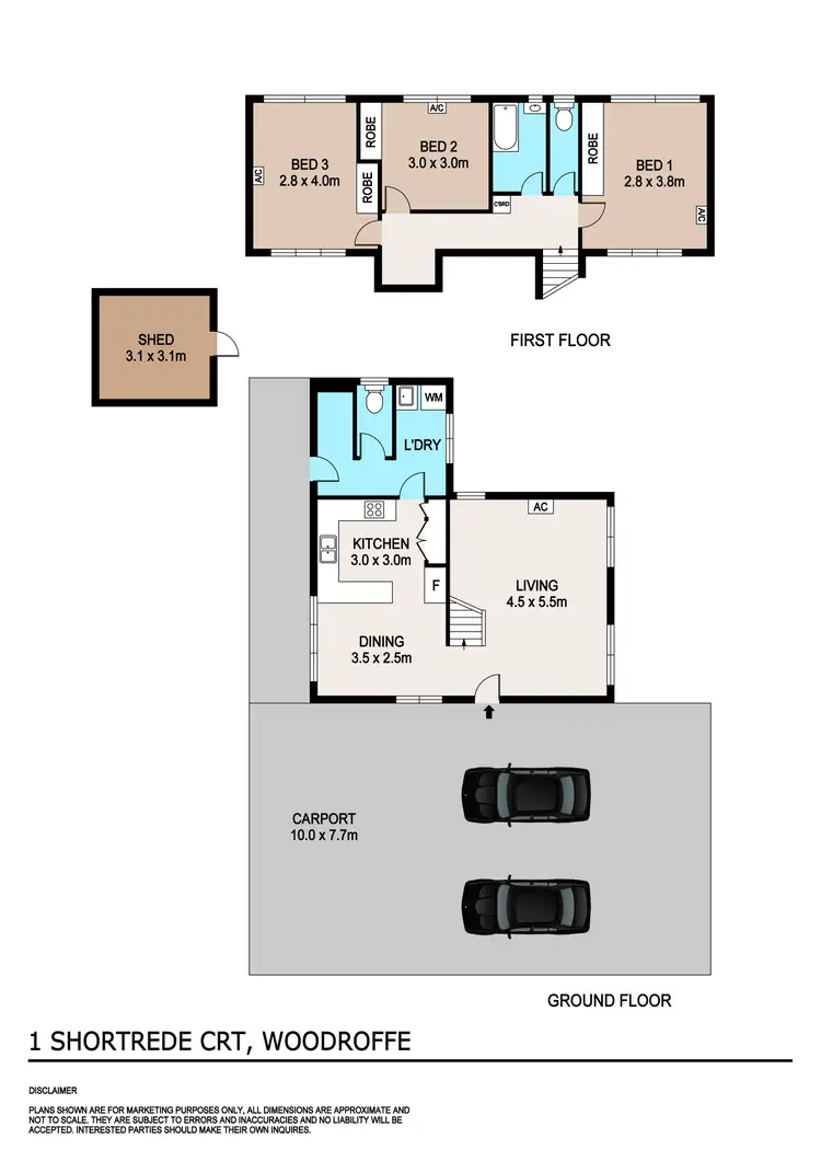 Floorplan of Homely house listing, 1 Shortrede Court, Woodroffe NT 830