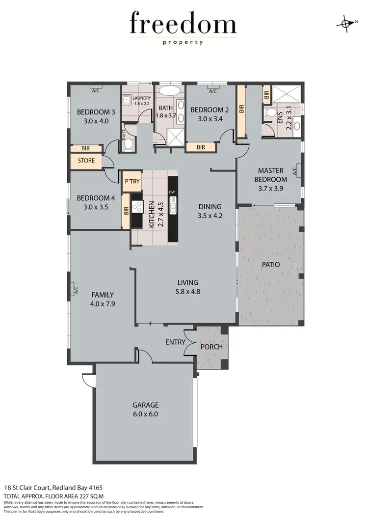Floorplan of Homely house listing, 18 Saint Clair Court, Redland Bay QLD 4165