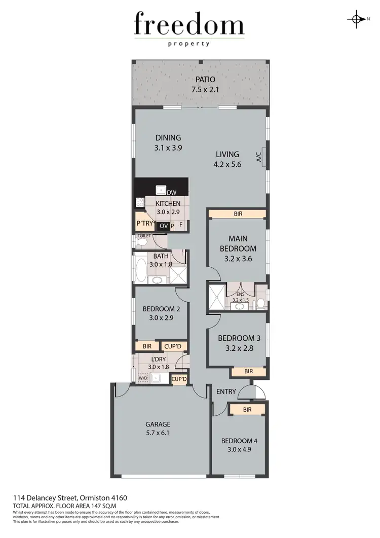Floorplan of Homely house listing, 114 Delancey Street, Ormiston QLD 4160