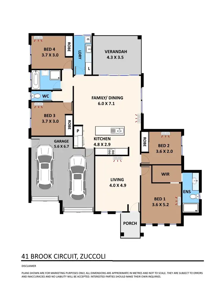 Floorplan of Homely house listing, 41 Brook Circuit, Zuccoli NT 832