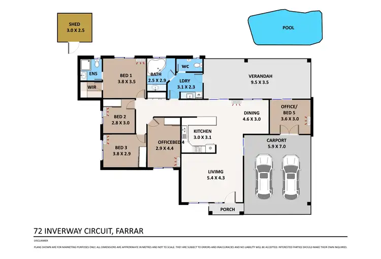 Floorplan of Homely house listing, 72 Inverway Circuit, Farrar NT 830