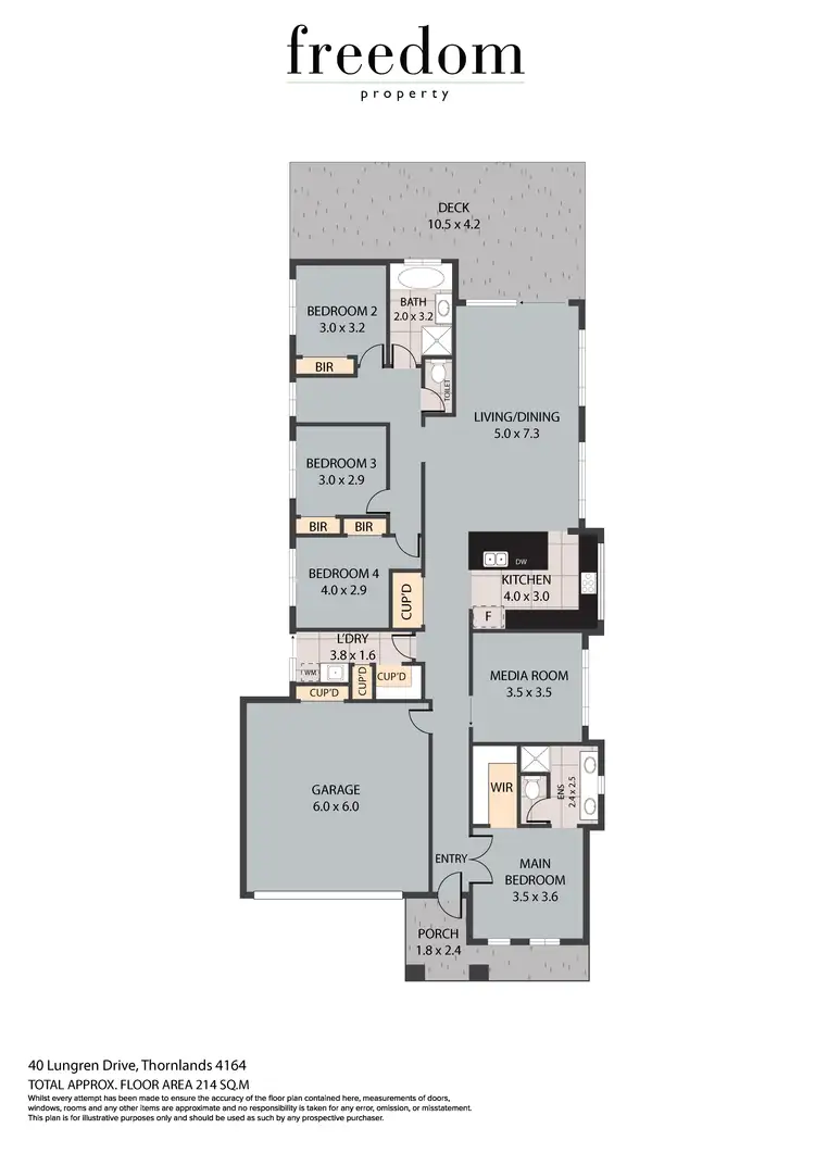 Floorplan of Homely house listing, 40 Lungren Drive, Thornlands QLD 4164