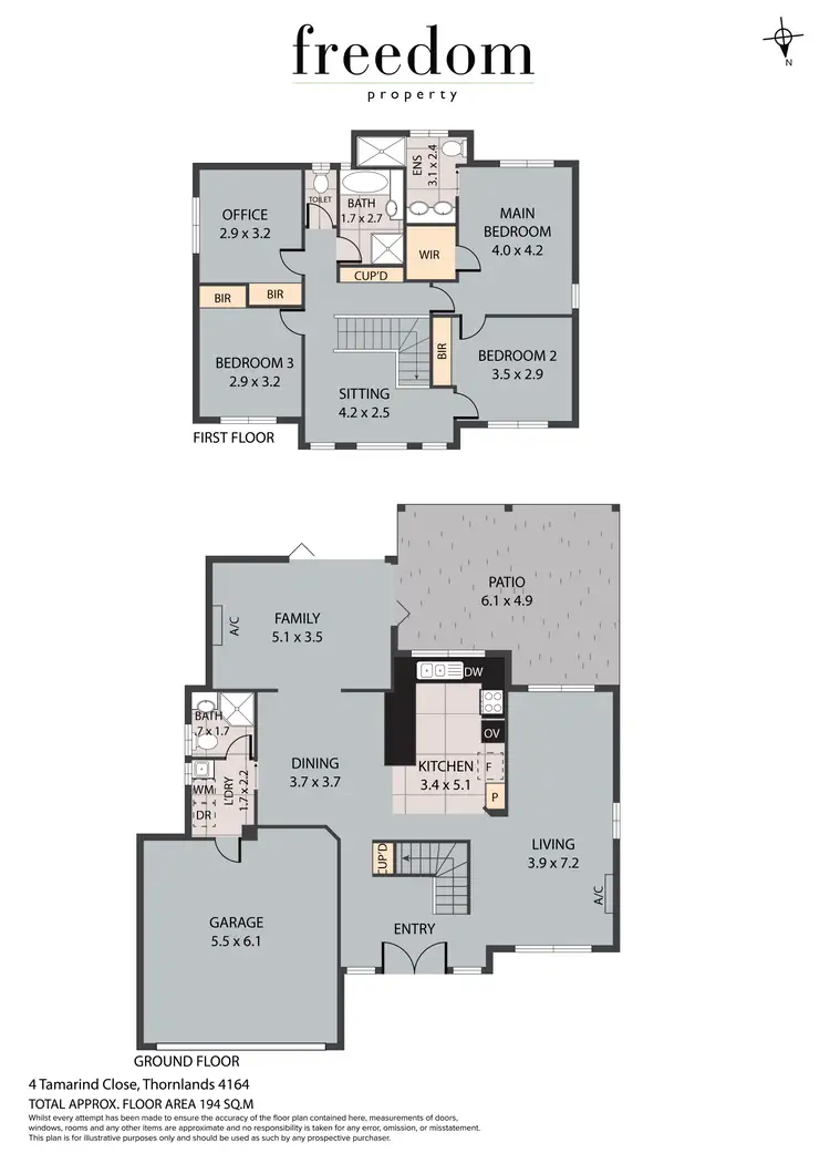Floorplan of Homely house listing, 4 Tamarind Close, Thornlands QLD 4164