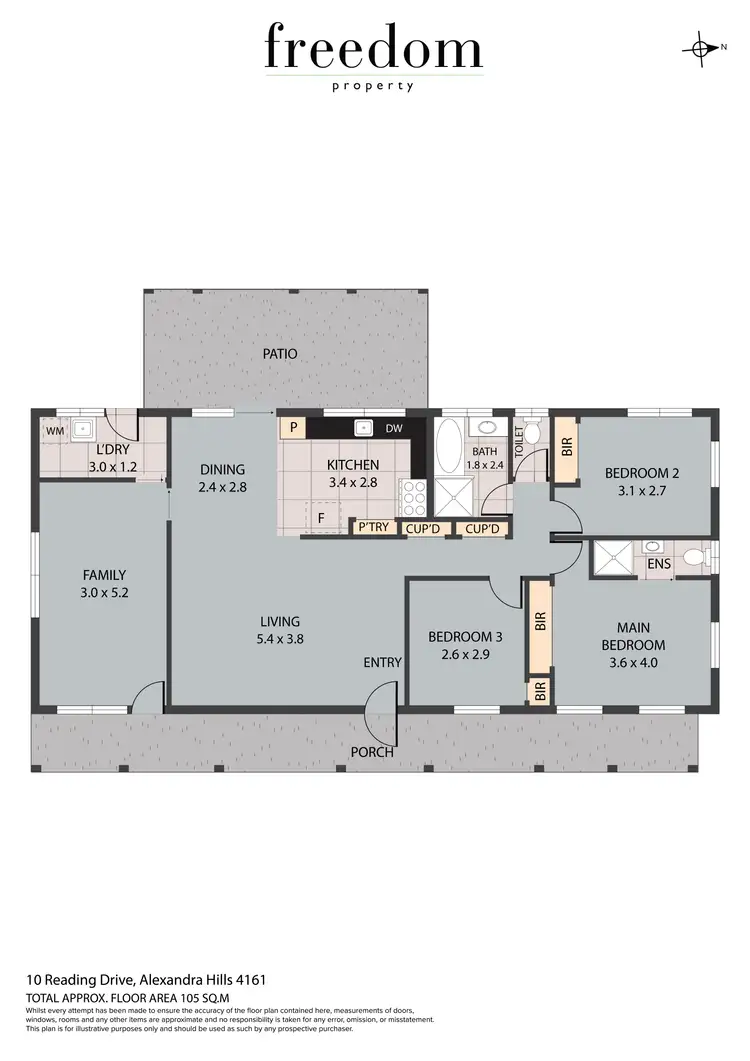 Floorplan of Homely house listing, 10 Reading Drive, Alexandra Hills QLD 4161