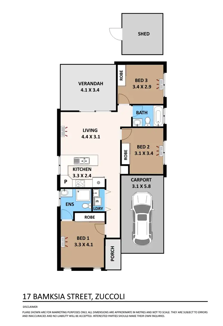 Floorplan of Homely house listing, 17 Banksia Street, Zuccoli NT 832