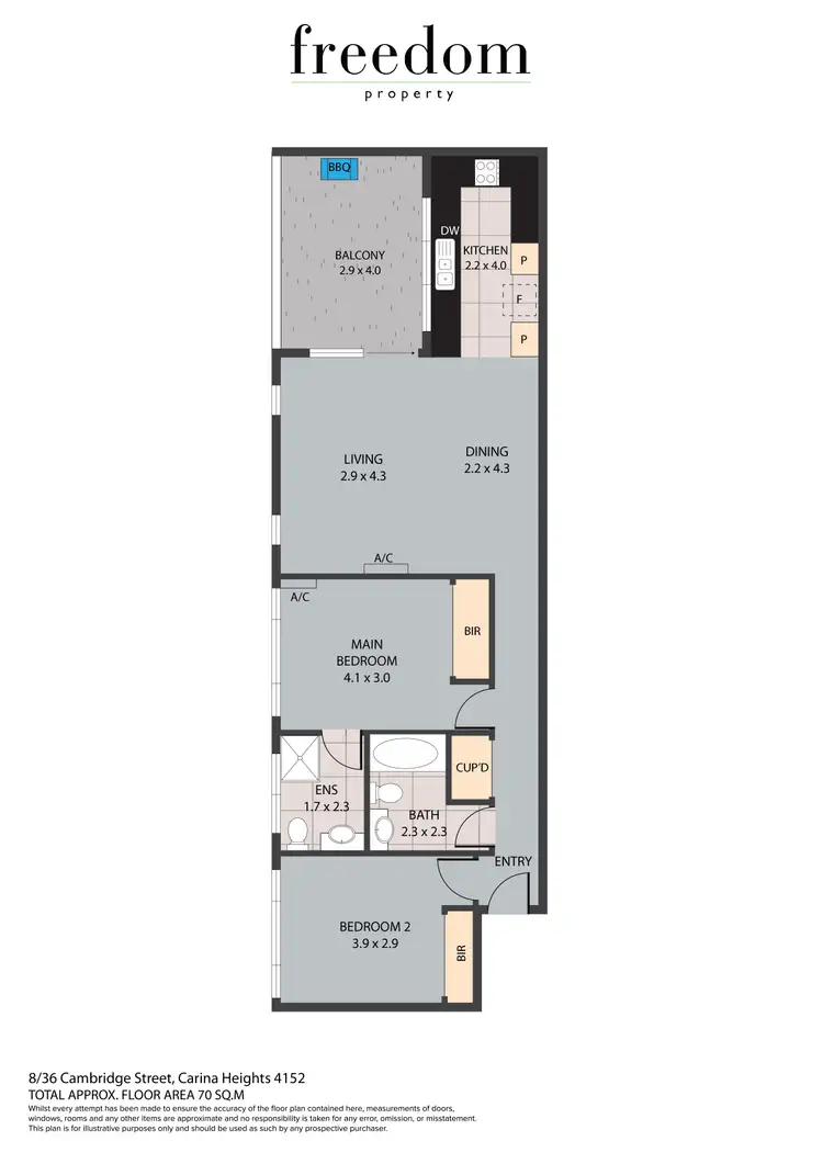Floorplan of Homely unit listing, 8/36 Cambridge Street, Carina Heights QLD 4152