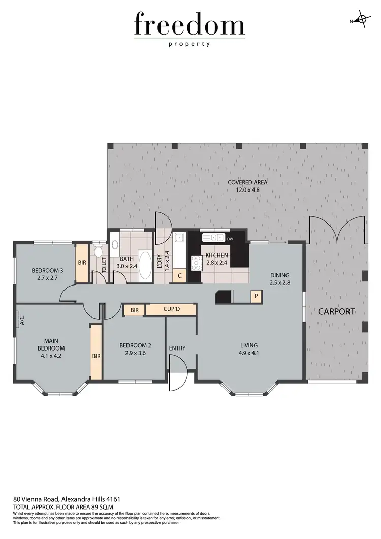 Floorplan of Homely house listing, 80 Vienna Road, Alexandra Hills QLD 4161