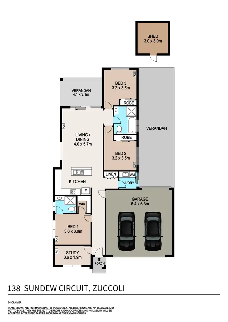 Floorplan of Homely house listing, 138 Sundew Circuit, Zuccoli NT 832