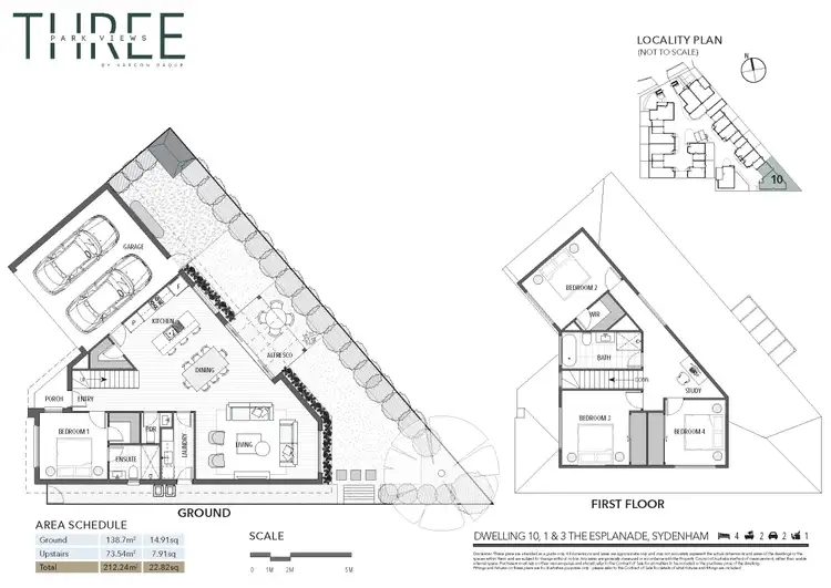 Floorplan of Homely townhouse listing, 10/1-3 The Esplanade, Sydenham VIC 3037