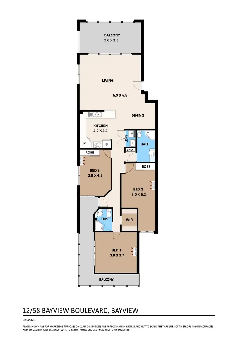 Floorplan of Homely unit listing, Unit 12/58 Bayview Boulevard, Bayview NT 820