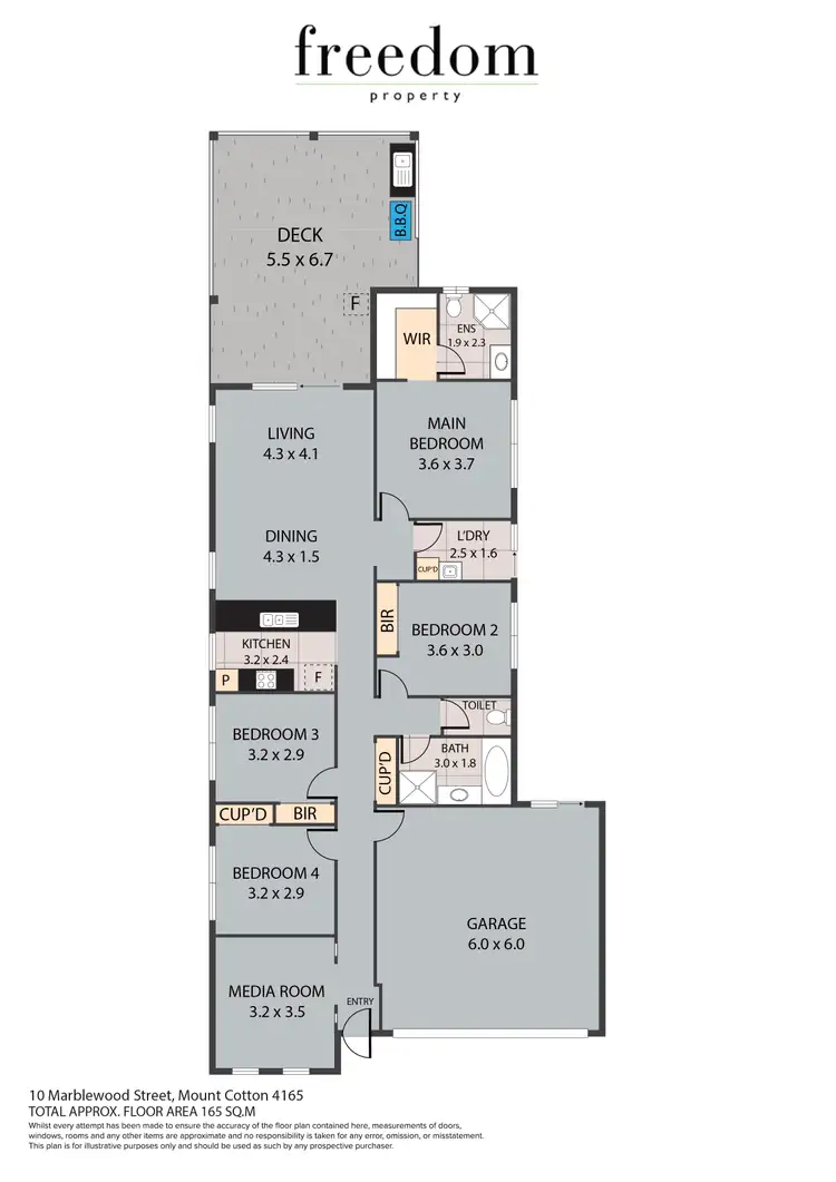 Floorplan of Homely house listing, 10 Marblewood Street, Mount Cotton QLD 4165