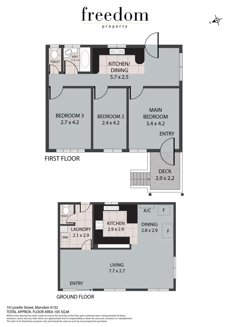 Floorplan of Homely house listing, 10 Lynelle Street, Marsden QLD 4132