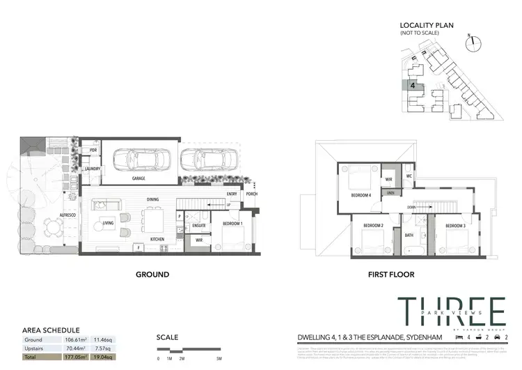 Floorplan of Homely townhouse listing, 4/1-3 The Esplanade, Sydenham VIC 3037