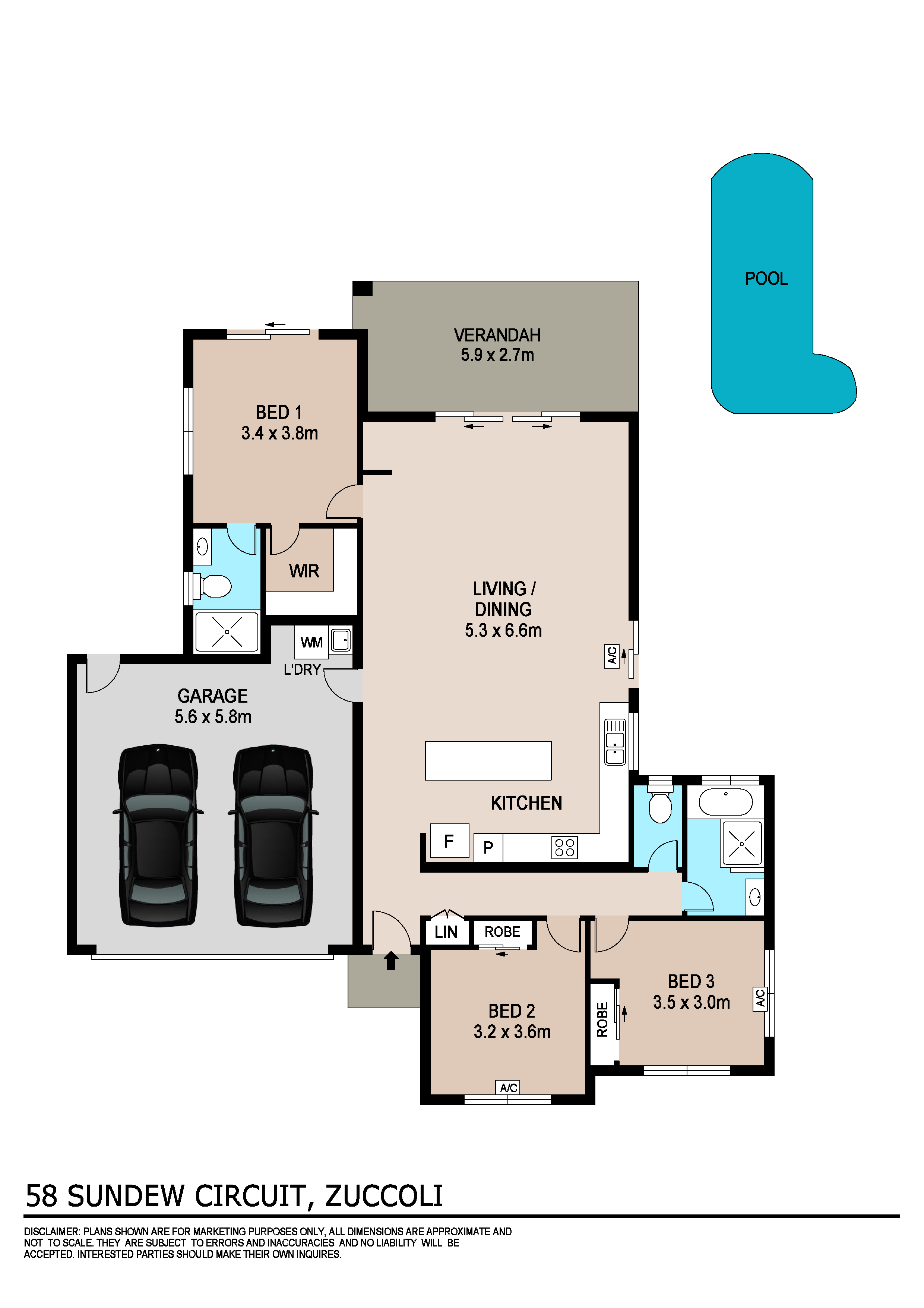 Floorplan of Homely house listing, 58 Sundew Circuit, Zuccoli NT 832
