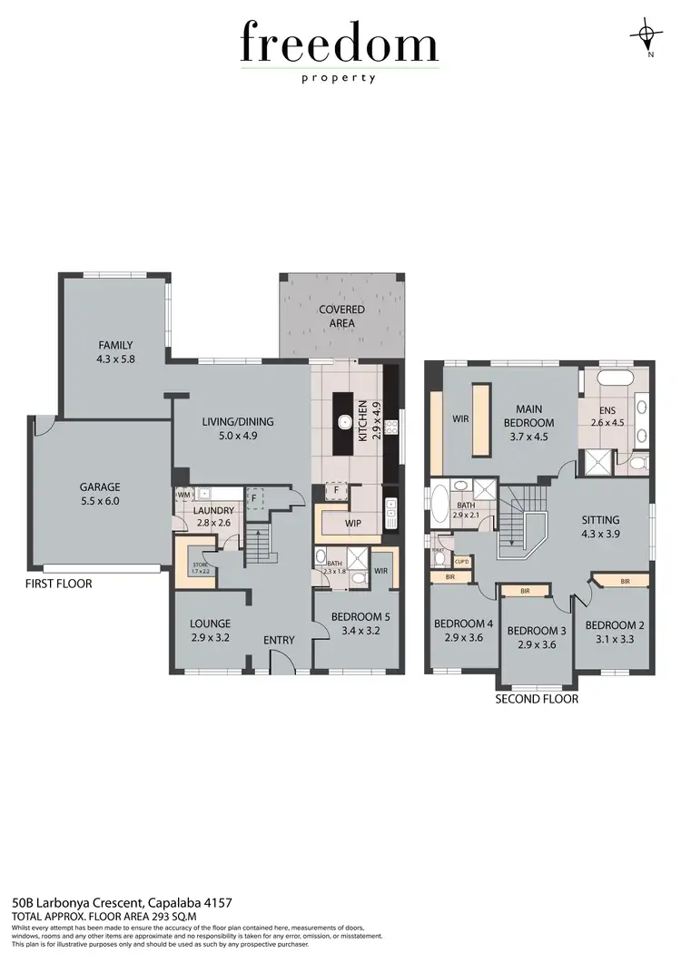 Floorplan of Homely house listing, 50B Larbonya Crescent, Capalaba QLD 4157