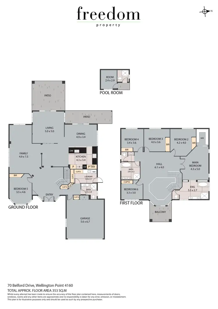 Floorplan of Homely house listing, 70 Belford Drive, Wellington Point QLD 4160