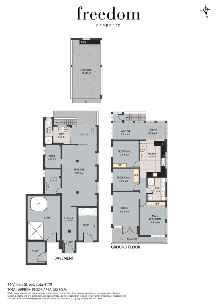 Floorplan of Homely house listing, 36 Villiers Street, Lota QLD 4179