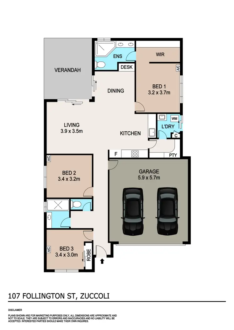 Floorplan of Homely house listing, 107 Follington Street, Zuccoli NT 832