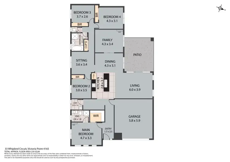 Floorplan of Homely house listing, 33 Whipbird Circuit, Victoria Point QLD 4165