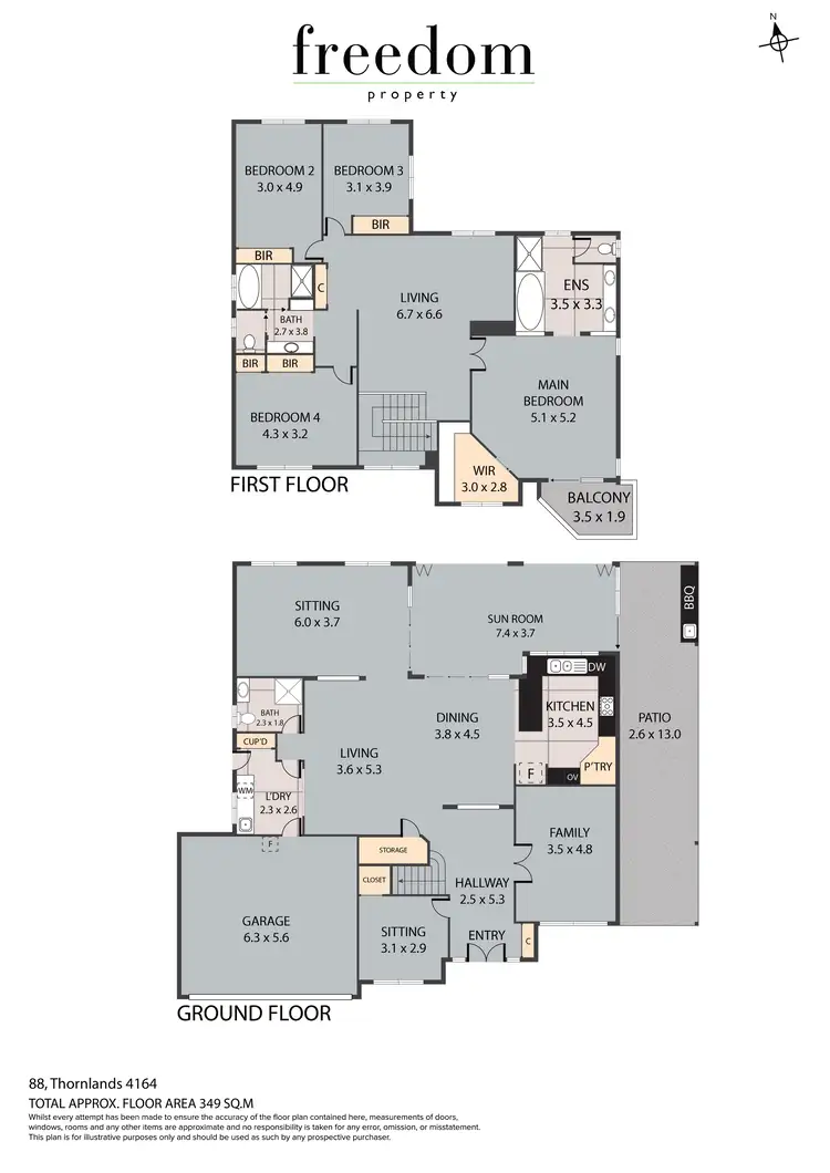 Floorplan of Homely house listing, 88 Thornlands Road, Thornlands QLD 4164