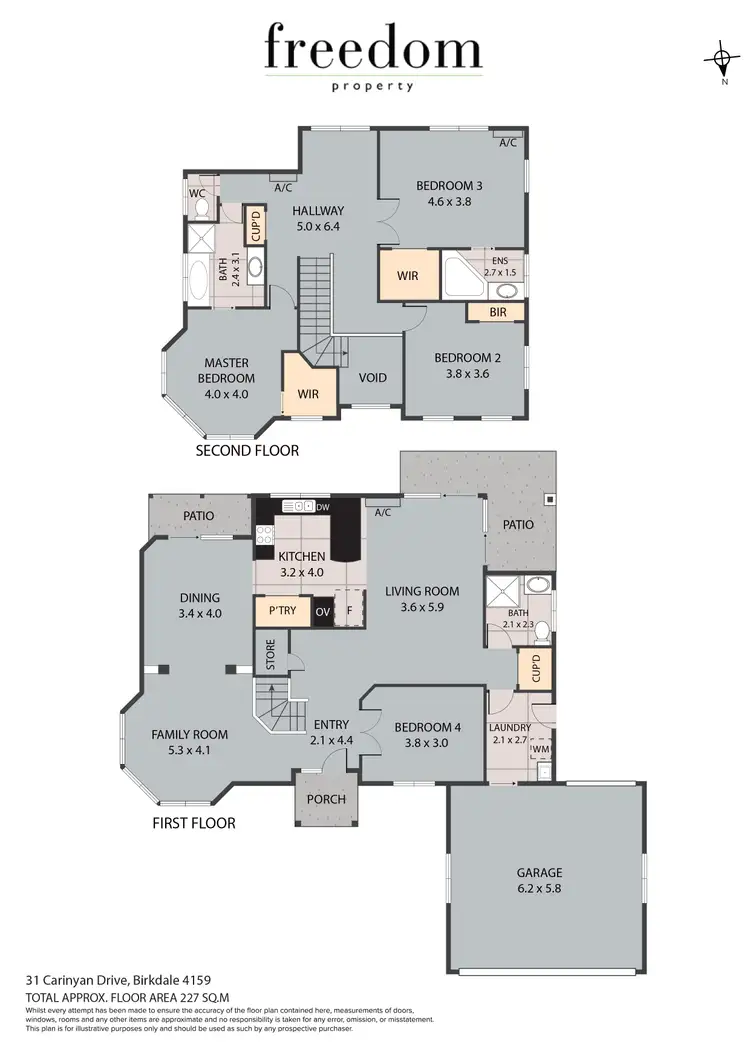 Floorplan of Homely house listing, 31 Carinyan Drive, Birkdale QLD 4159