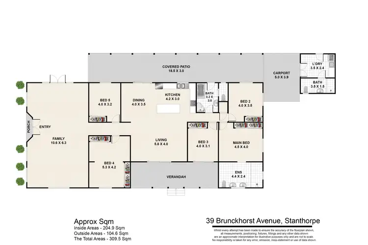 Floorplan of Homely house listing, 39 Brunckhorst Avenue, Stanthorpe QLD 4380