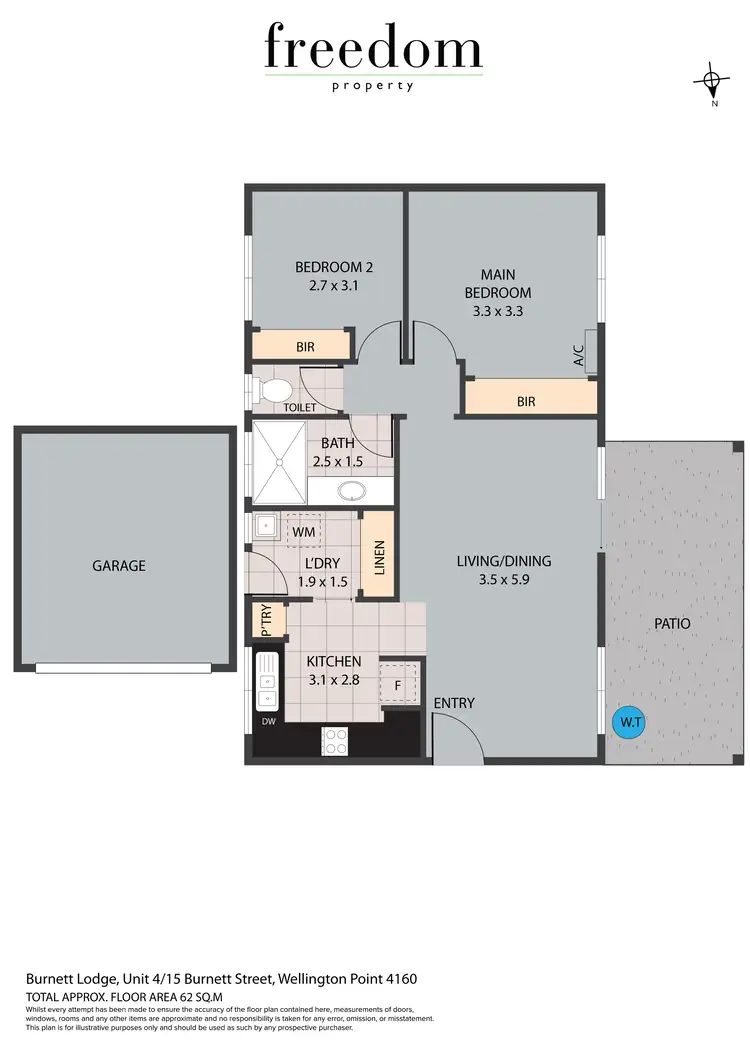 Floorplan of Homely villa listing, 4/15 Burnett Street, Wellington Point QLD 4160