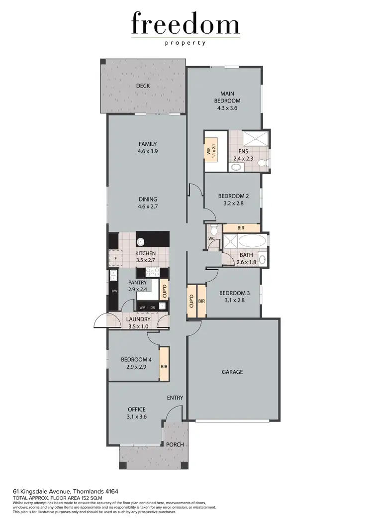 Floorplan of Homely house listing, 61 Kingsdale Avenue, Thornlands QLD 4164