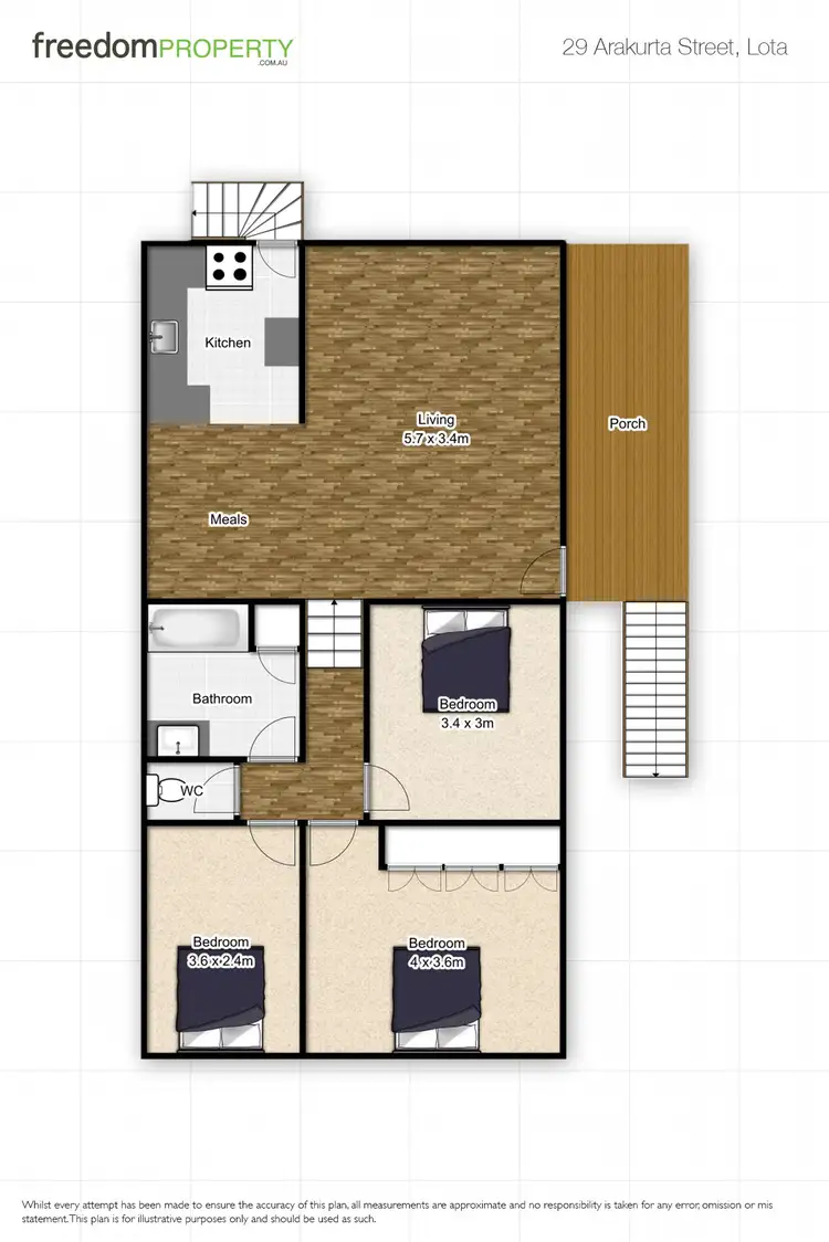 Floorplan of Homely house listing, 29 Arakurta Street, Lota QLD 4179