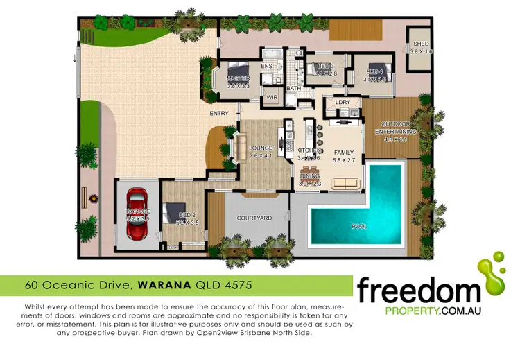Floorplan of Homely house listing, 60 Oceanic Drive, Warana QLD 4575