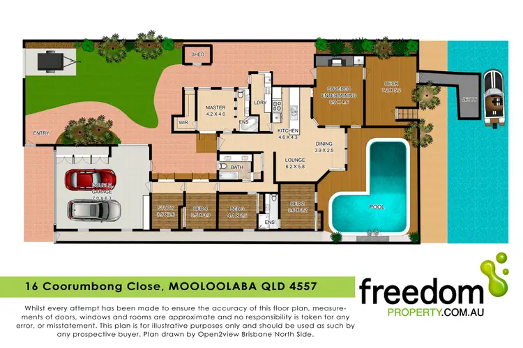 Floorplan of Homely house listing, 16 Coorumbong Close, Mooloolaba QLD 4557