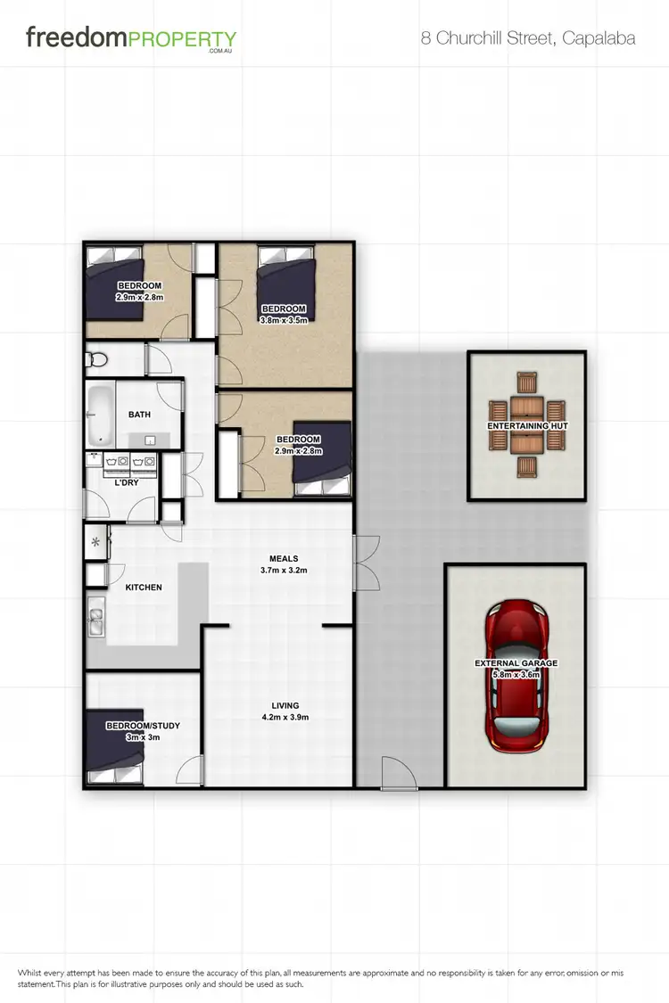 Floorplan of Homely house listing, 8 Churchill Street, Capalaba QLD 4157