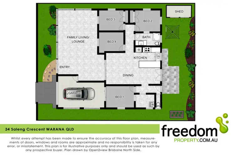 Floorplan of Homely house listing, 34 Saleng Crescent, Warana QLD 4575